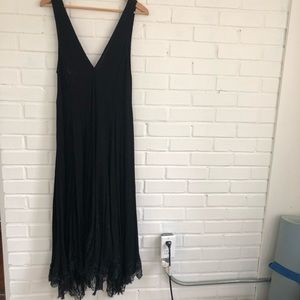 Free People Marnie lace trim slip dress